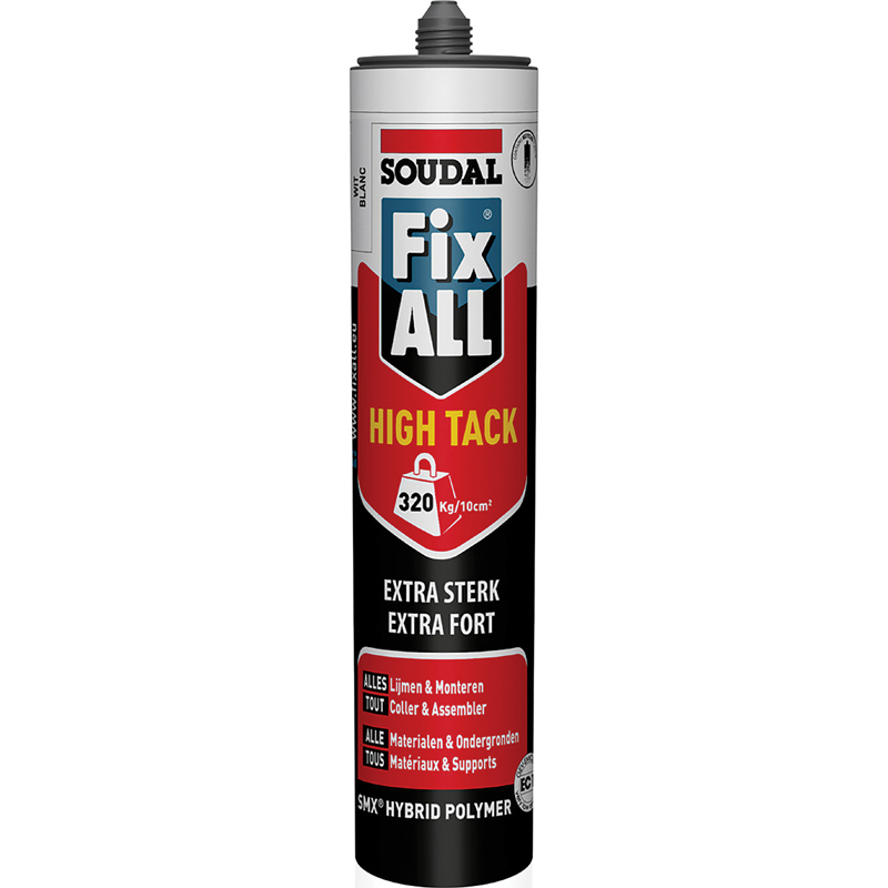 CARTOUCHE COLLE UNIVERSEL BLANC FIX ALL HIGH TACK
